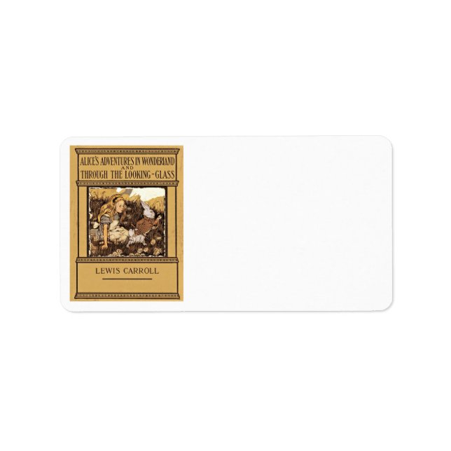 Alice durch das Blickglas Adressaufkleber (Vorne)