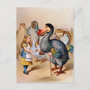 ALICE ERFÜLLT DIE DODO-BIRD POSTKARTE