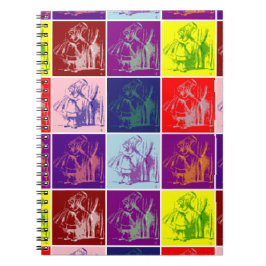 Alice findet eine kleine Tür Pop Kunst Notizblock