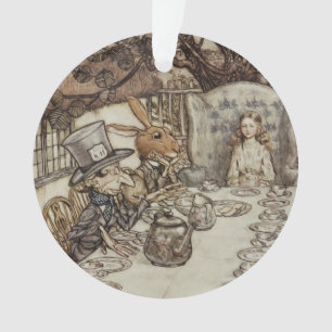 Alice Geburtstag Nicht-Geburtstag-Hase-Hutmacher-P Ornament