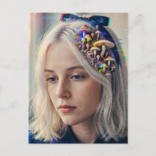 Alice Glitch Postkarte (Vorderseite)