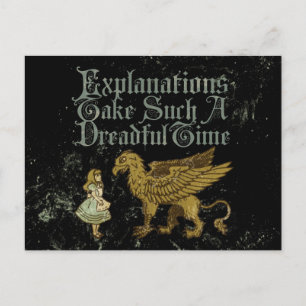 Alice-Griffin-Erklärungen nehmen so eine fürchterl Postkarte