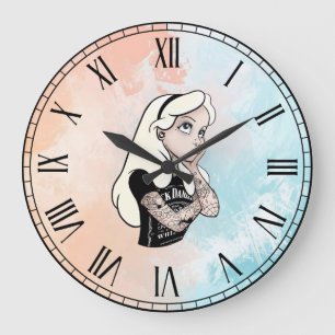 Alice Große Wanduhr
