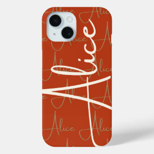 Alice Handwriting Name Pattern Case-Mate iPhone Hülle