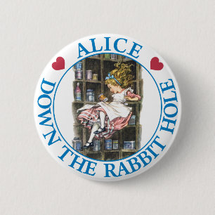 ALICE HINUNTER DEN KANINCHENBAU BUTTON