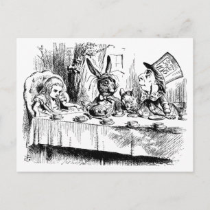 Alice im Mad Tea Party Postkarte