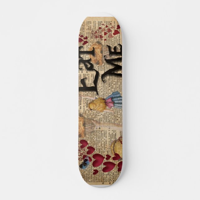 Alice im Märchenland essen mich Muffin Skateboard (Vorne)