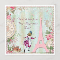 Alice im Paris-Shabby Chic-Geburtstag