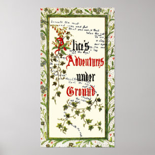 Alice im Wunderland 1. Ausgabe Poster