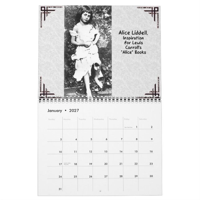Alice im Wunderland 2008 Kalender (Jan 2027)