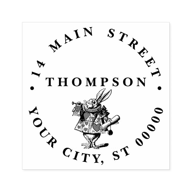 ALICE IM WUNDERLAND 2 GUMMISTEMPEL (Prägung)