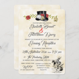 Alice im Wunderland Abend Einladung