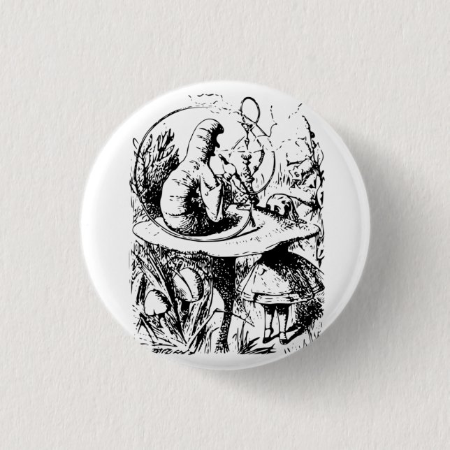 Alice im Wunderland-Abzeichen Button (Vorderseite)
