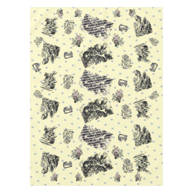 Alice im Wunderland - Alice im Wunderland pastellf Tischdecke (Vorderseite)