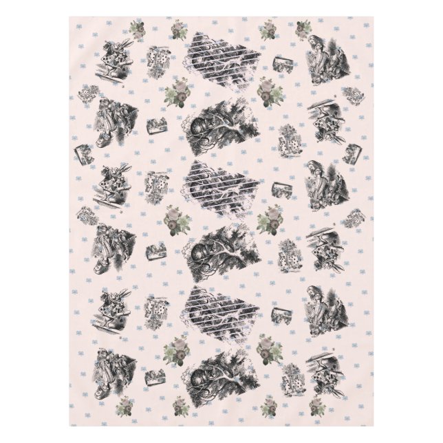 Alice im Wunderland – Alice in Wonderland pastel Tischdecke (Vorderseite)