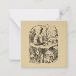 Alice im Wunderland Alice mit der Raupe Mitteilungskarte