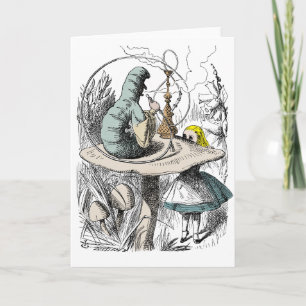 Alice im Wunderland - Alice und der Schmetterling Karte