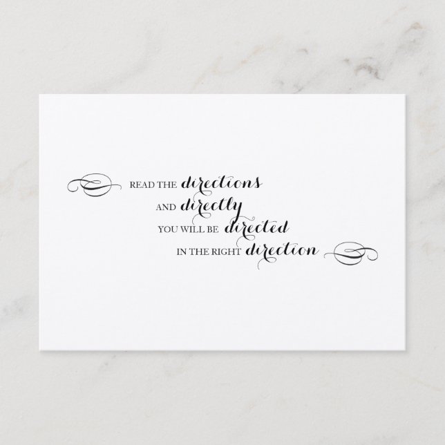 Alice im Wunderland Anweisungen einfügen Begleitkarte (Vorderseite)