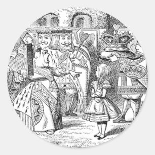 Alice im Wunderland Art Stickers in 2 Größen