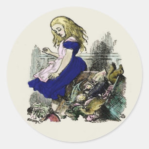 Alice im Wunderland ~ Aufkleber Kaninchenherz Rot