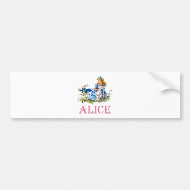 ALICE IM WUNDERLAND AUTOAUFKLEBER (Vorne)