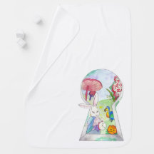 Alice im Wunderland-Baby-Decke