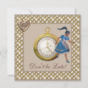 Alice im Wunderland Baby Dusche Tee Party lädt ein Einladung