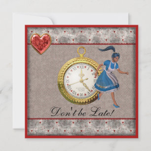 Alice im Wunderland Baby Dusche Tee Party lädt ein Einladung