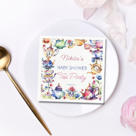 Alice im Wunderland Baby Dusche Tee Party Tablewar Serviette