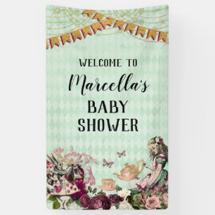 Alice im Wunderland Baby Showbanner Banner