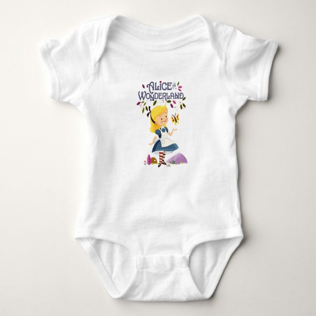 Alice im Wunderland Baby Strampler (Vorderseite)