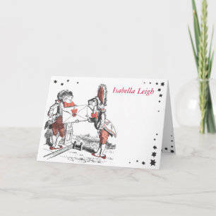 Alice im Wunderland Bat Mitzvah Dankeschön Karte