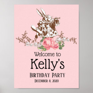 Alice im Wunderland, Begrüßungszeichen Poster