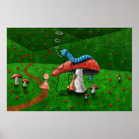 Alice im Wunderland - Beratung durch eine Raupe