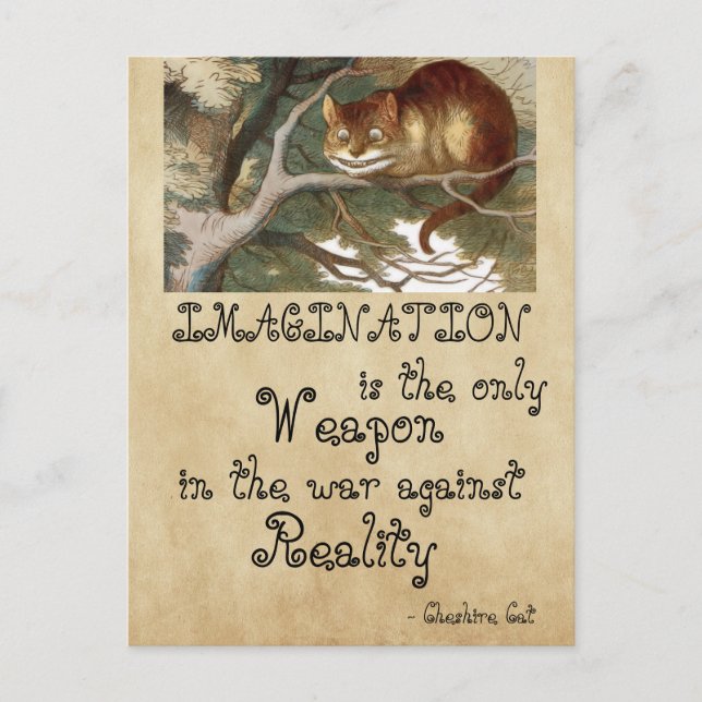 Alice im Wunderland - BILDUNG CAT 1865 Postkarte (Vorderseite)