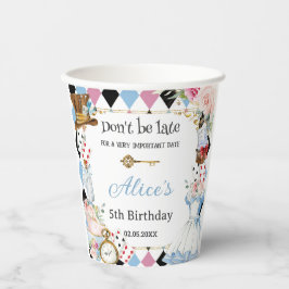 Alice im Wunderland Birthday Tea Party Pappbecher