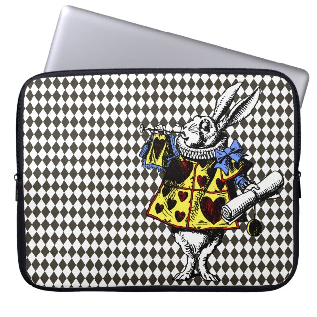 Alice im Wunderland Black Diamonds Laptopschutzhülle (Vorderseite)