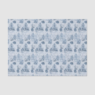 Alice im Wunderland Blau Vintage-Buch-Tissue-Papie Seidenpapier