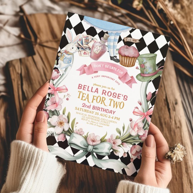 Alice im Wunderland Blume 2. Einladung (Von Creator hochgeladen)