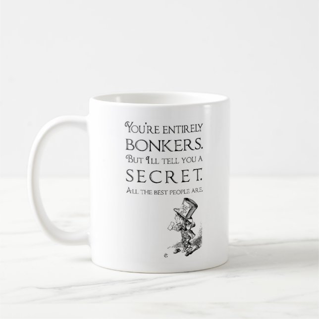 Alice im Wunderland Bonkers Tasse (Links)