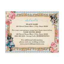 Alice im Wunderland  Brautparty Extra-Details