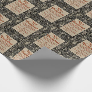 Alice im Wunderland Buchcover Geschenkpapier