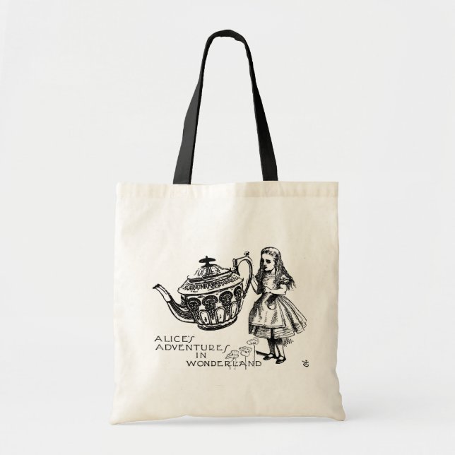 Alice im Wunderland-Budget-Taschen-Tasche Tragetasche (Vorne)