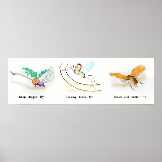 Alice im Wunderland Bugs Poster (Vorne)