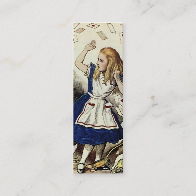 Alice im Wunderland ~ Business & Calling Card Telefonnummerkarte (Vorderseite)