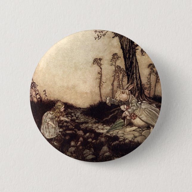 Alice im Wunderland Button (Vorderseite)