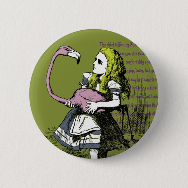 Alice im Wunderland Button (Vorderseite)