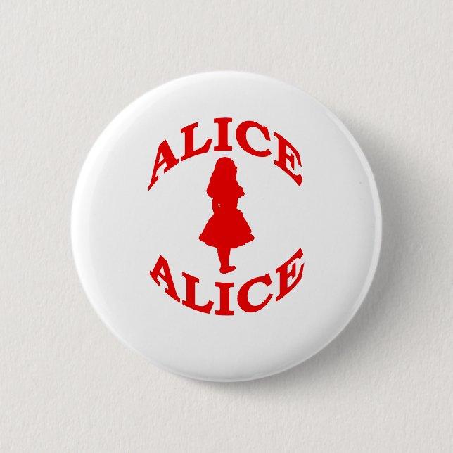 Alice im Wunderland Button (Vorderseite)