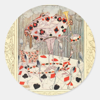 Alice im Wunderland Card Battle Runder Aufkleber