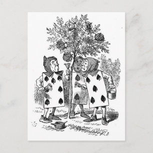 Alice im Wunderland Card Soldiers Postkarte